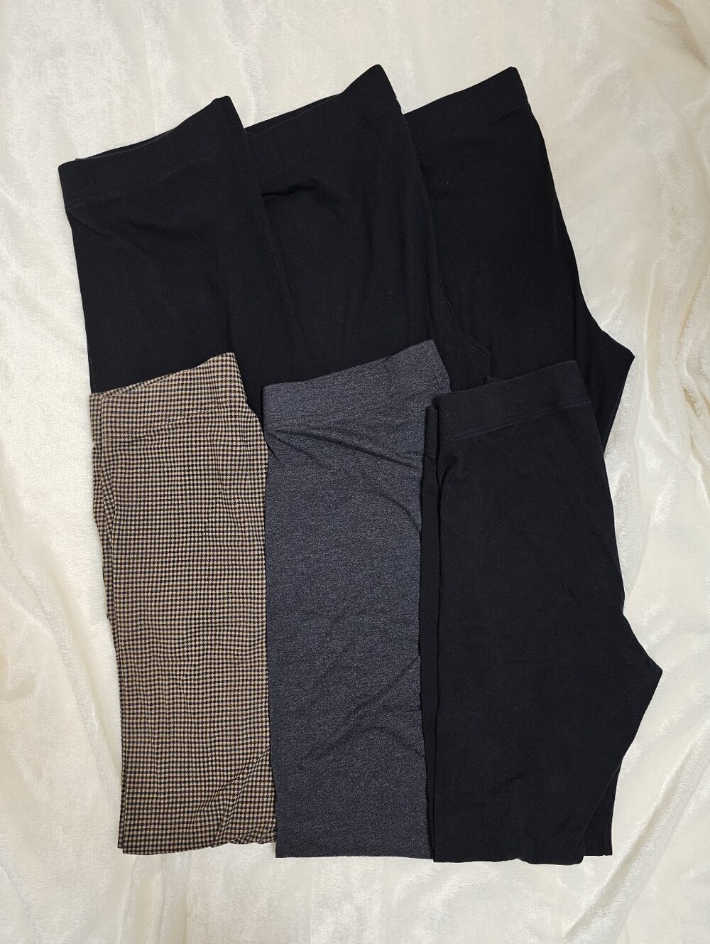 Old Navy TALL Leggings 6 PACK Bundle Pants Black Size Women's Large